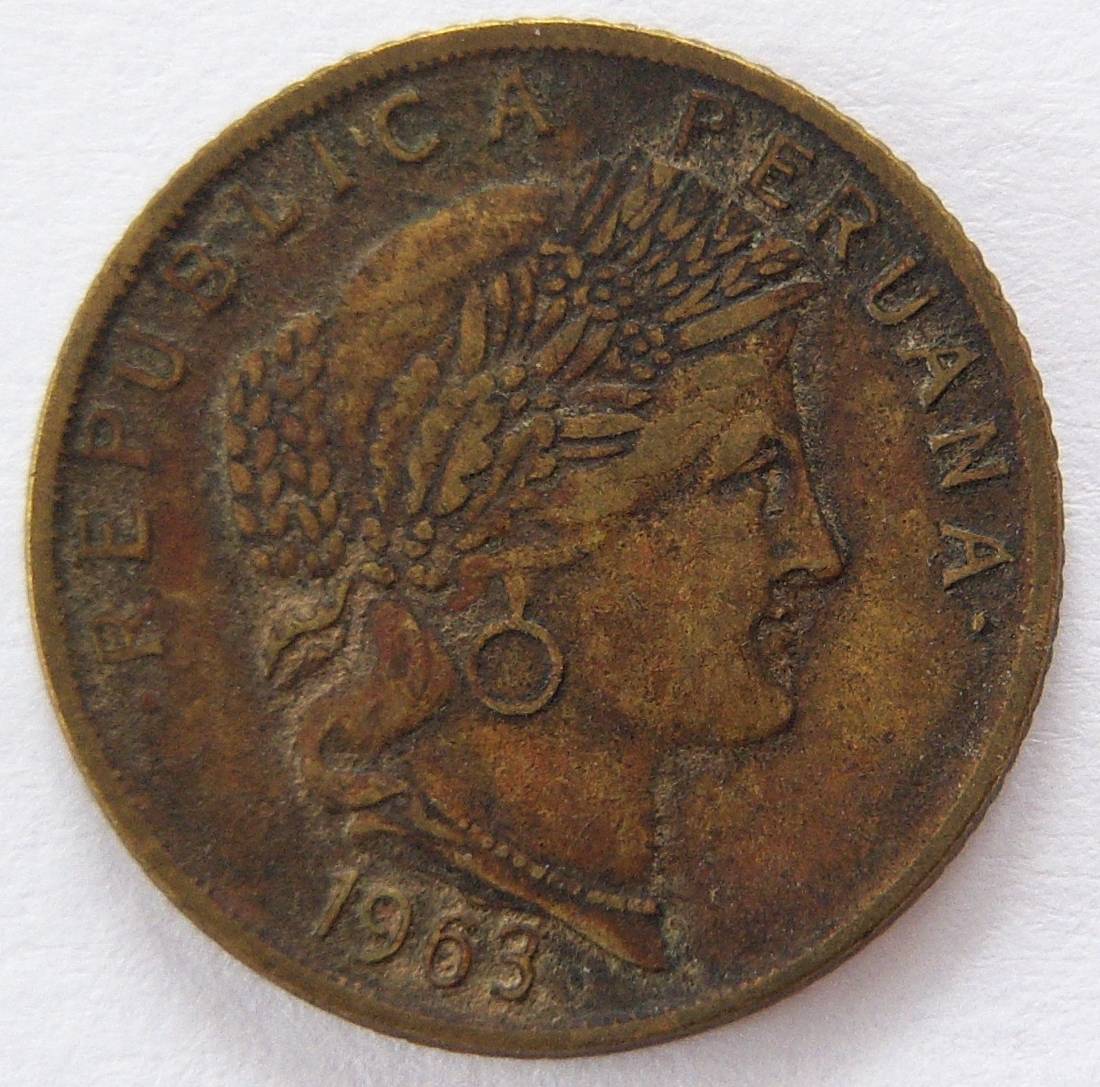  Peru 10 Centavos 1963   