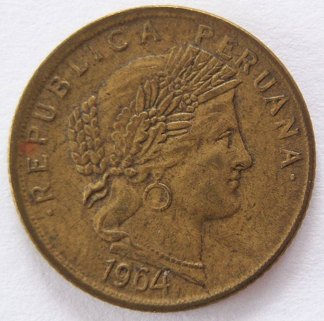  Peru 10 Centavos 1964   