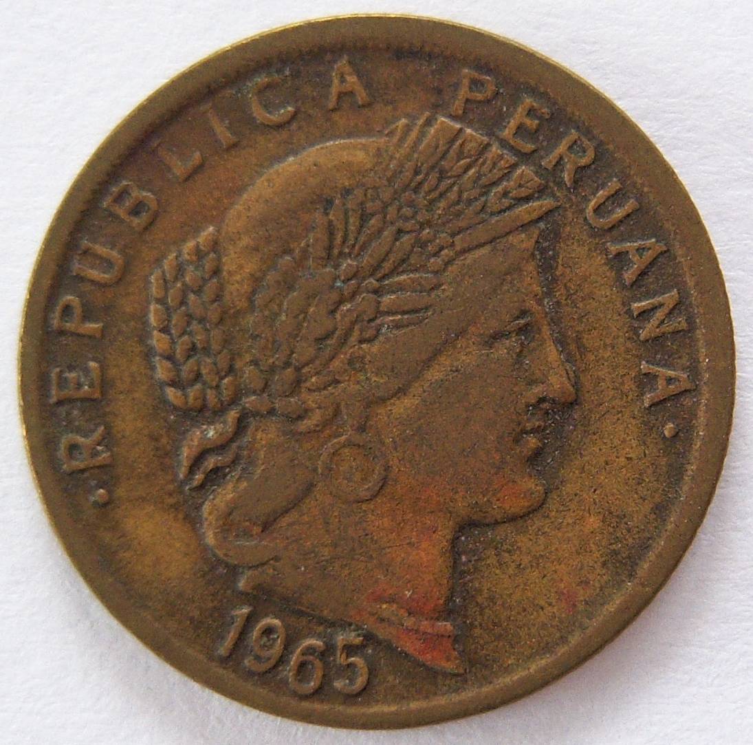  Peru 10 Centavos 1965   