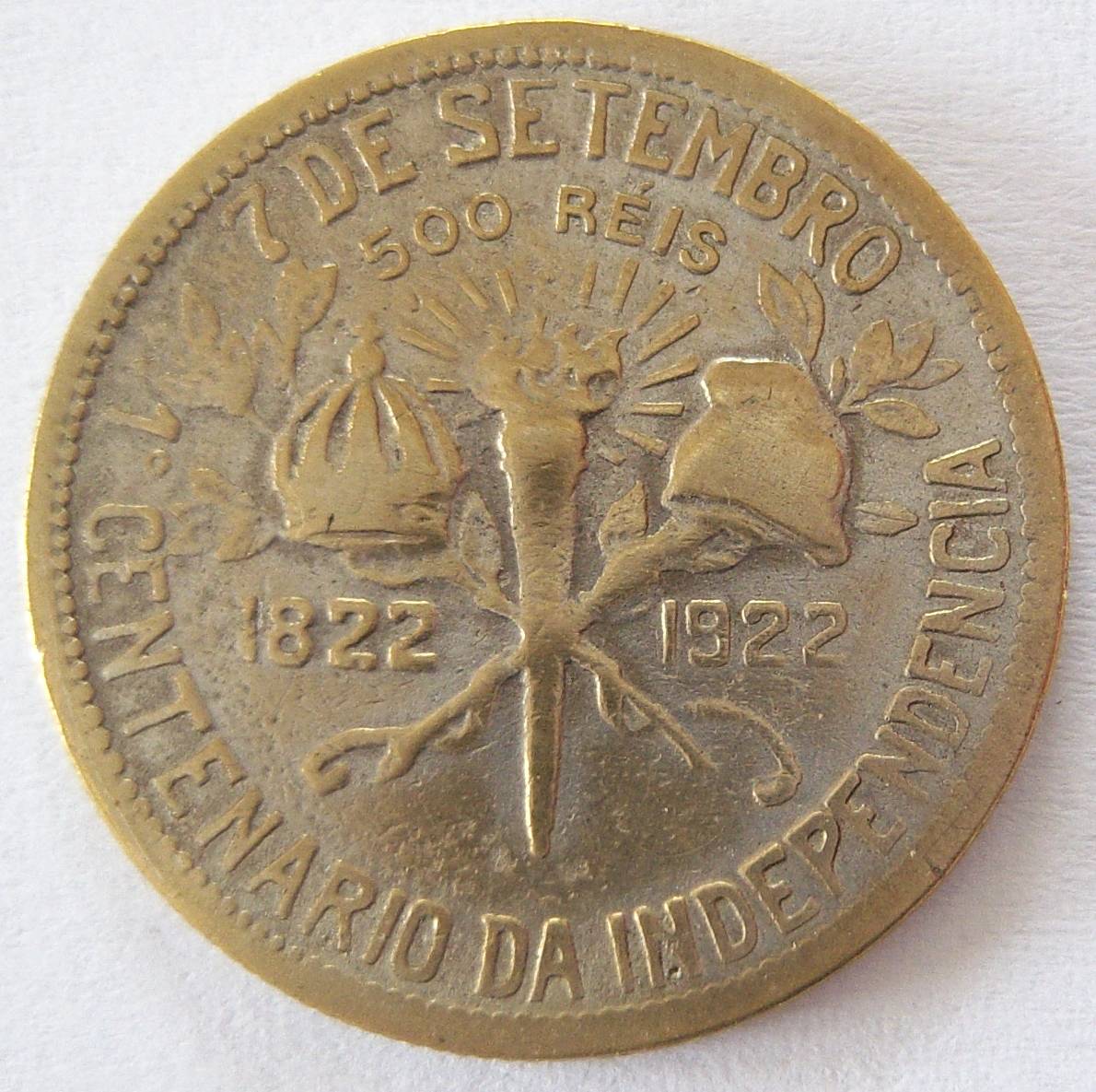  Brasilien 500 Reis 1922   