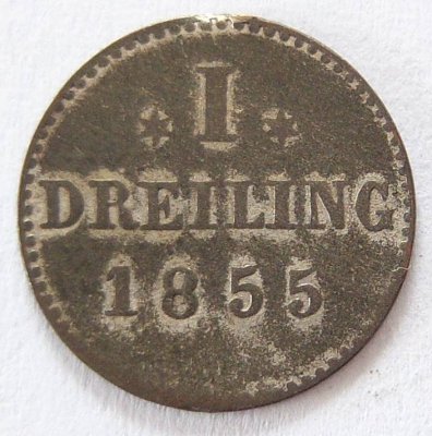  Hamburg 1 Dreiling 1855   