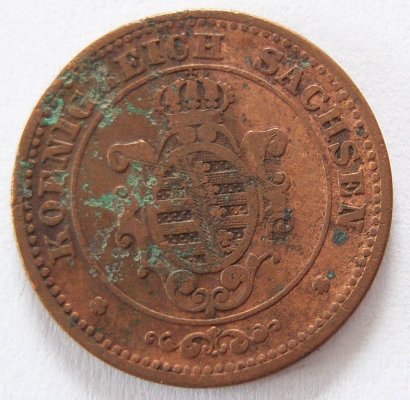  Sachsen 2 Pfennig 1862 B   