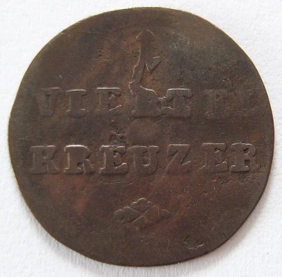  Würzburg 1/4 Kreuzer 1811   