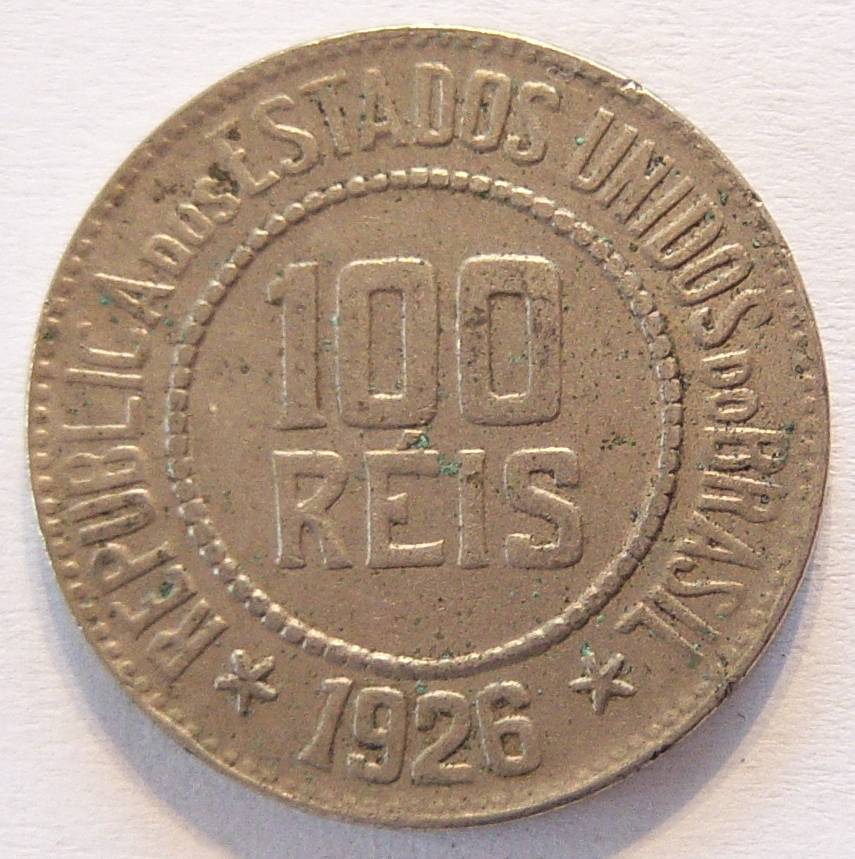  Brasilien 100 Reis 1926   