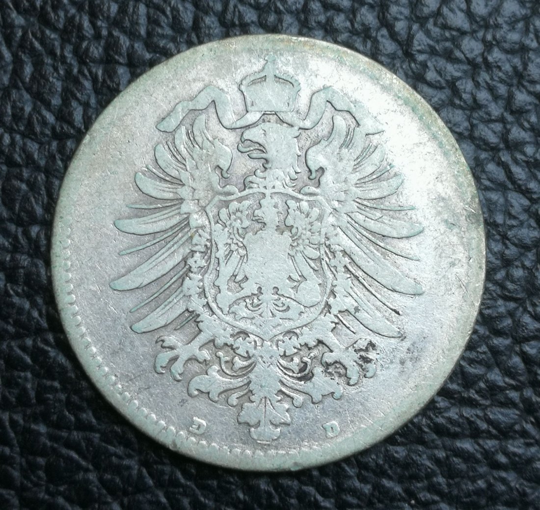  1 Mark 1873 D Silber 0,900 5 Gramm fein Jaeger 9 XXL Bilder   