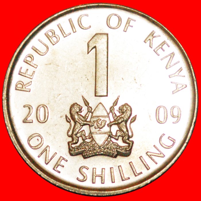  · COCK (2005-2010): KENYA ★ 1 SHILLING 2009 MINT LUSTER! LOW START★ NO RESERVE!   
