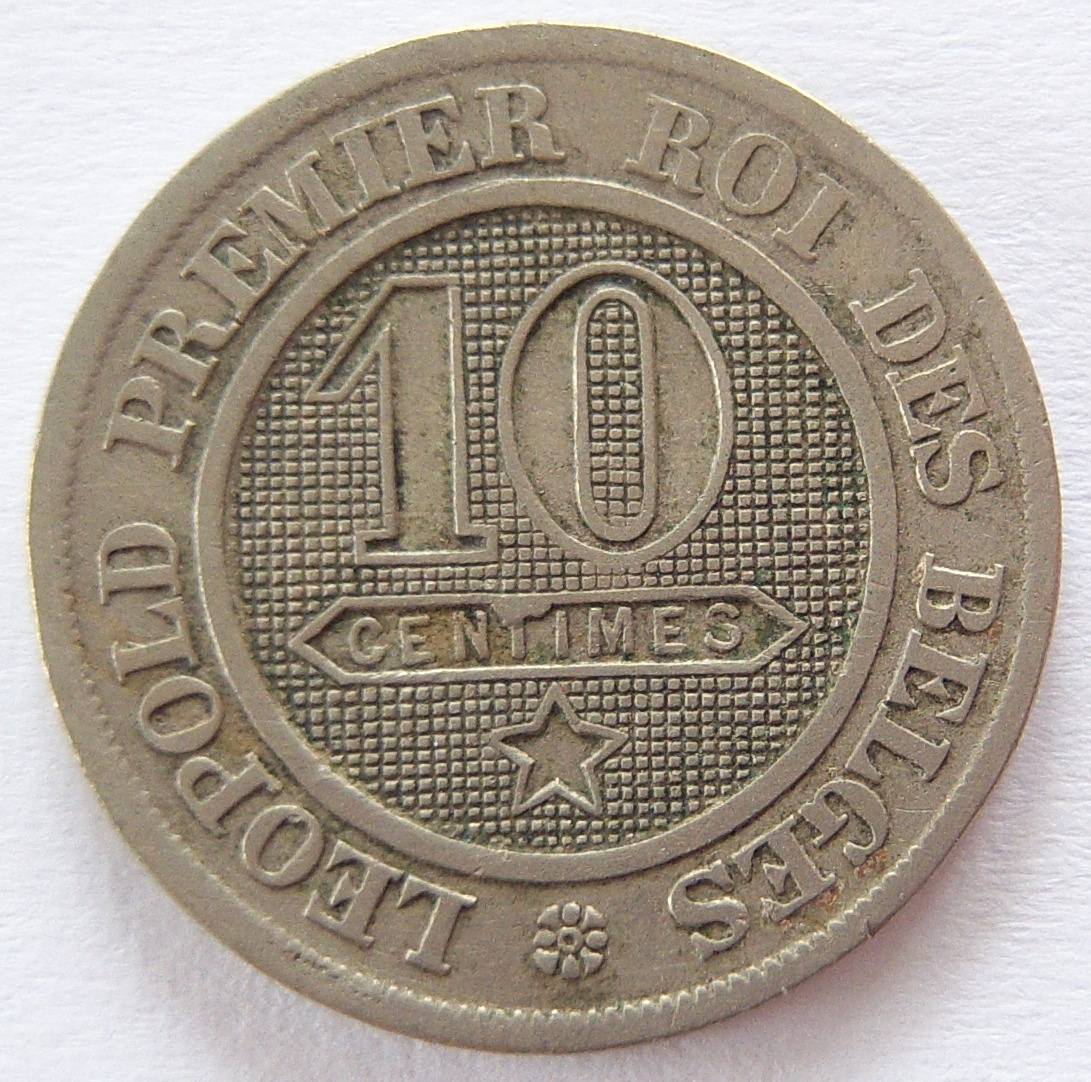  Belgien 10 Centimes 1861   