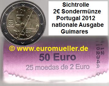 Portugal Rolle...2 Euro Sondermünze 2012...Guimaraes...unc.   