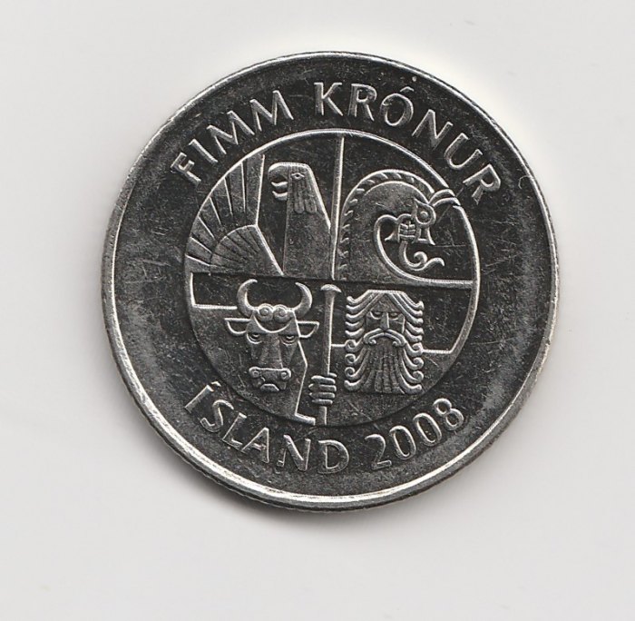  5 Kronur Island 2008 (I877)   