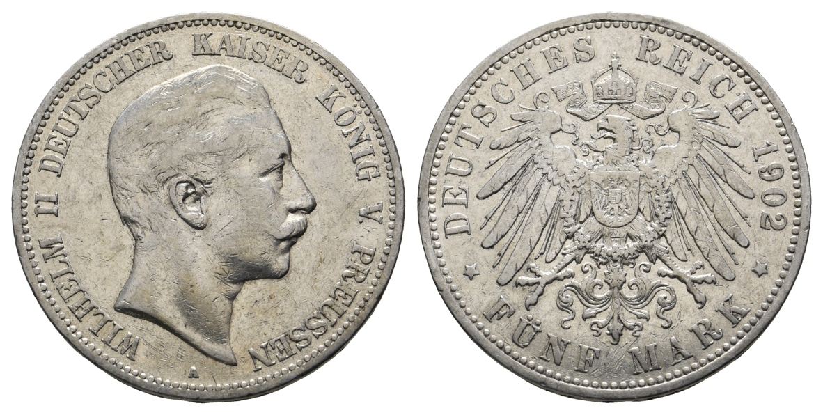  Preussen; Fünf Mark 1902   