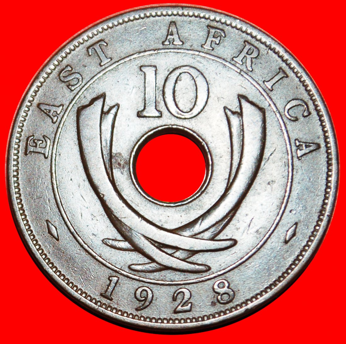  · GREAT BRITAIN: EAST AFRICA ★ 10 CENTS 1928! George V (1911-1936) LOW START★ NO RESERVE!   