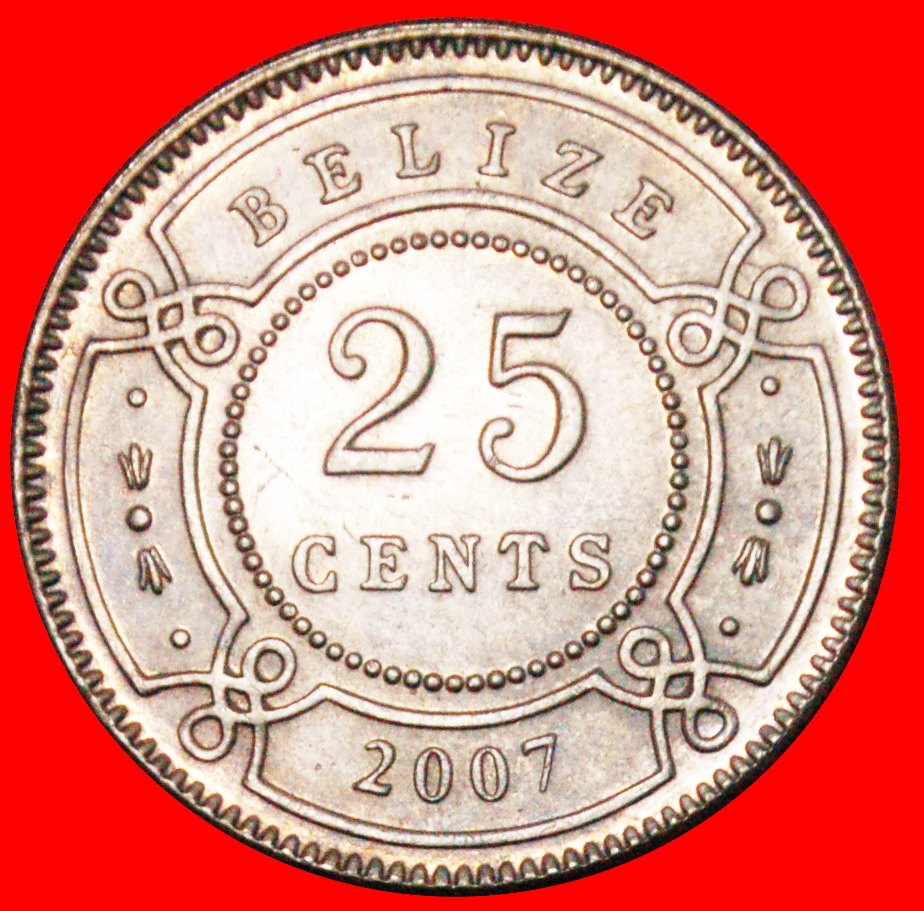  · COLONIAL PORTRAIT: BELIZE ★ 25 CENTS 2007 DISCOVERY COIN! LOW START★ NO RESERVE!   