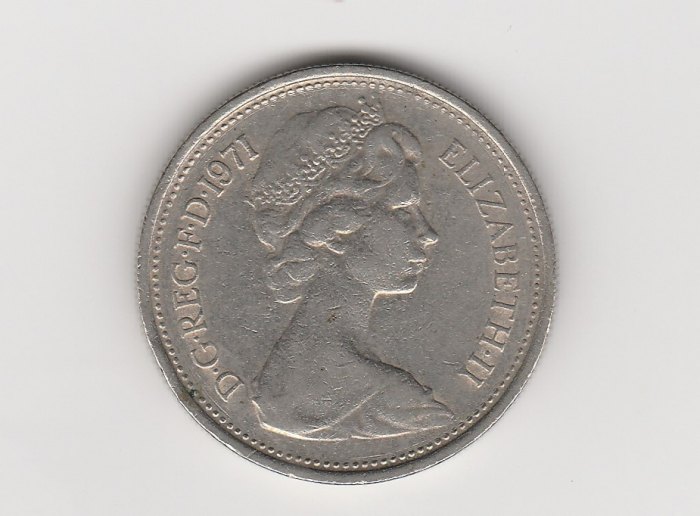  Großbritannien 5 Pence 1971  (I982)   