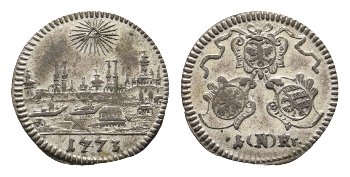  Altdeutschland; Kleinmünze 1773   
