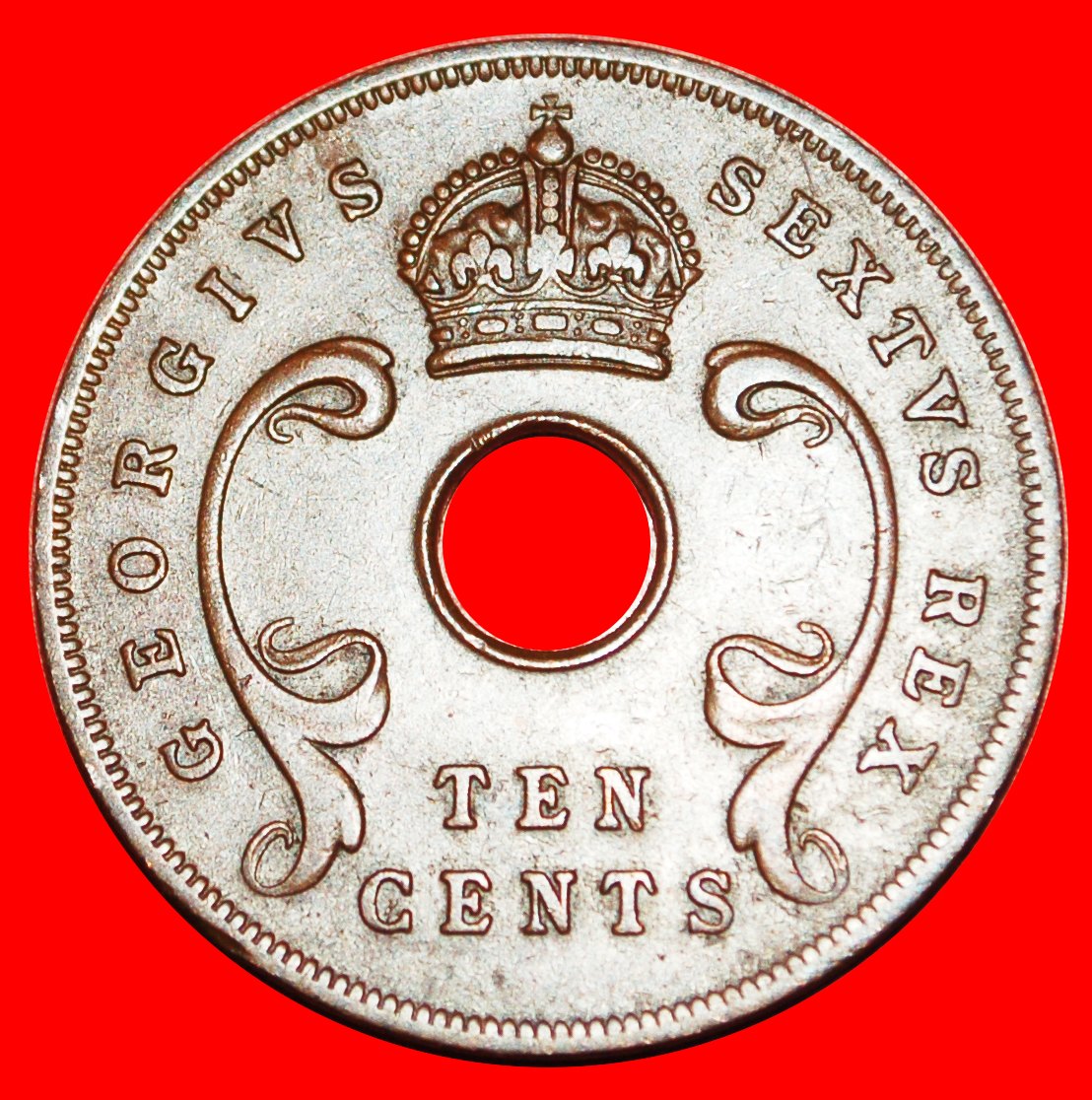  · GREAT BRITAIN (1949-1952): EAST AFRICA★10 CENTS 1951! George VI (1937-1952) LOW START★ NO RESERVE!   