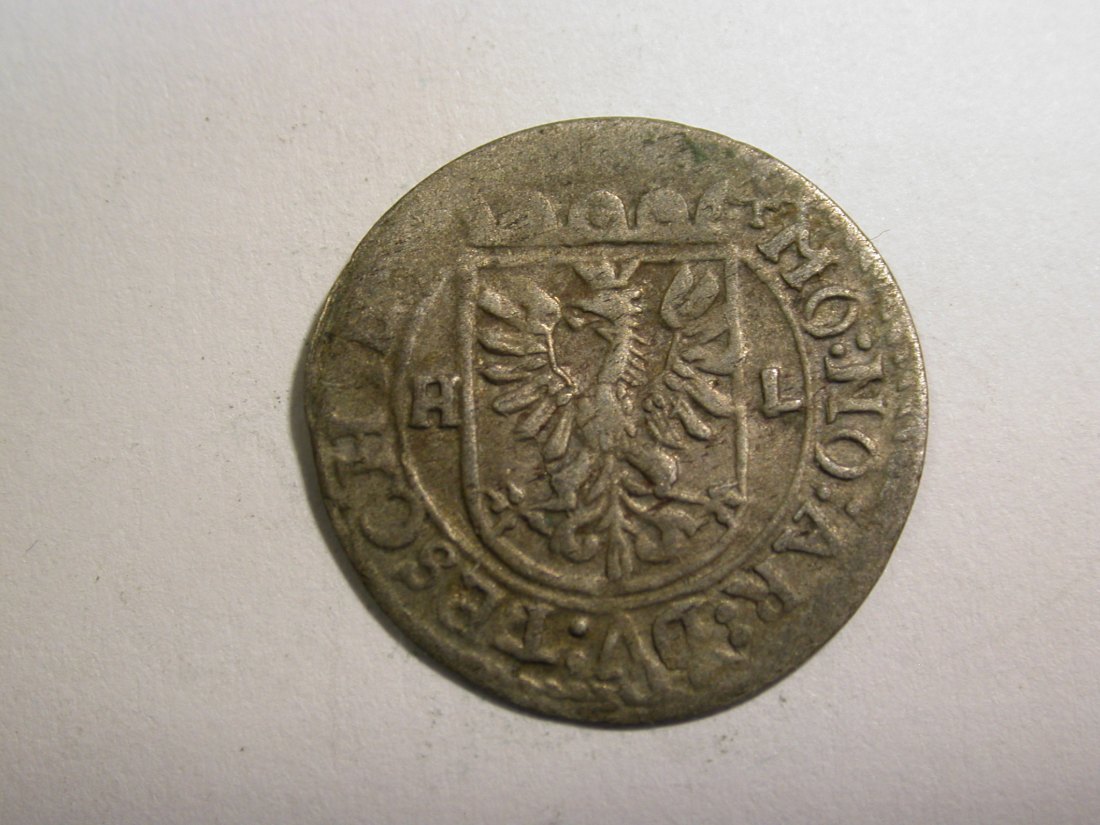  E24 Teschen Schlesien Böhm. Stände 1 Kreuzer 1644 ? in s  Originalbilder   