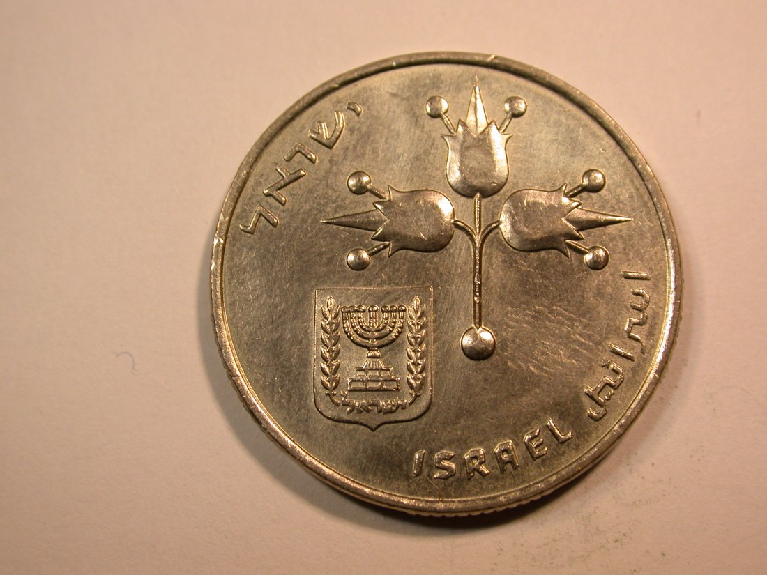  E24 Israel  1 Lira 1969 in vz-st/f.st Originalbilder   