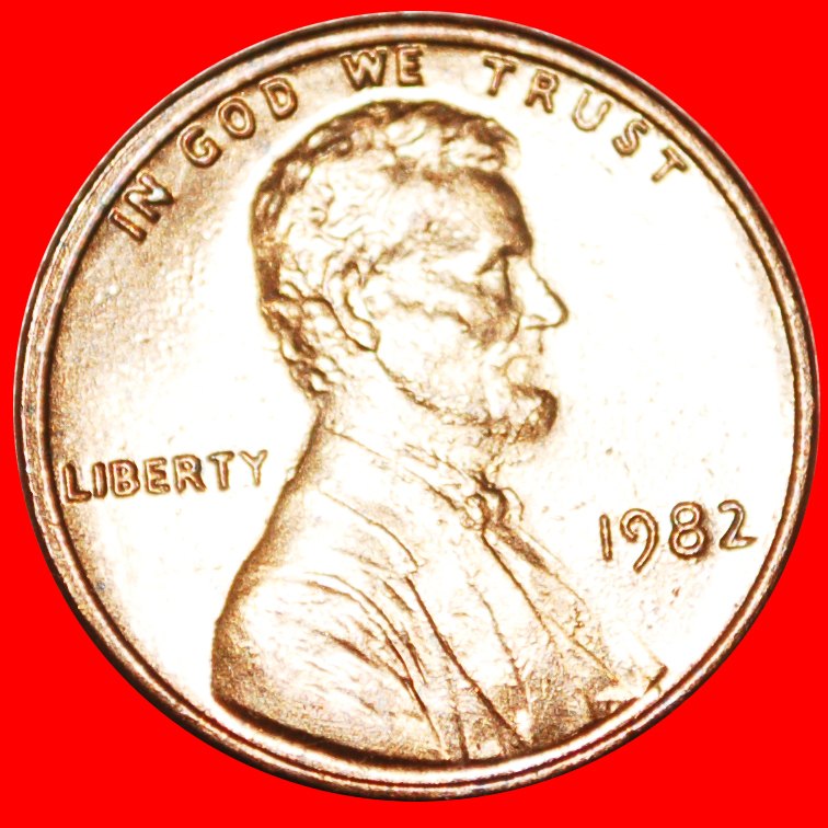  · MEMORIAL (1982-2008): USA★1 CENT 1982 UNC MINT LUSTER! LINCOLN (1809-1865)★LOW START ★ NO RESERVE!   