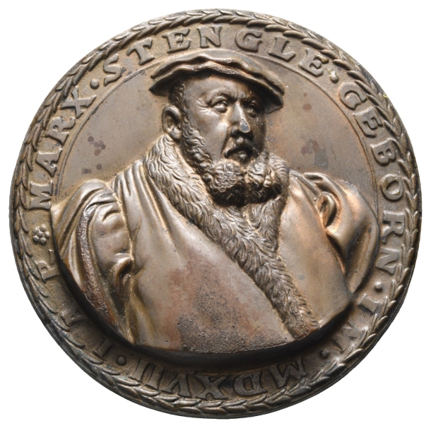  Marx Stengle; Medaille o.J., Bronze, später Nachguss, 65,38 g, Ø 65,3 mm   
