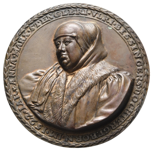  Anna Marx Stengleri; Medaille o.J., Bronze, später Nachguss, 73,70 g, Ø 65,6 mm   