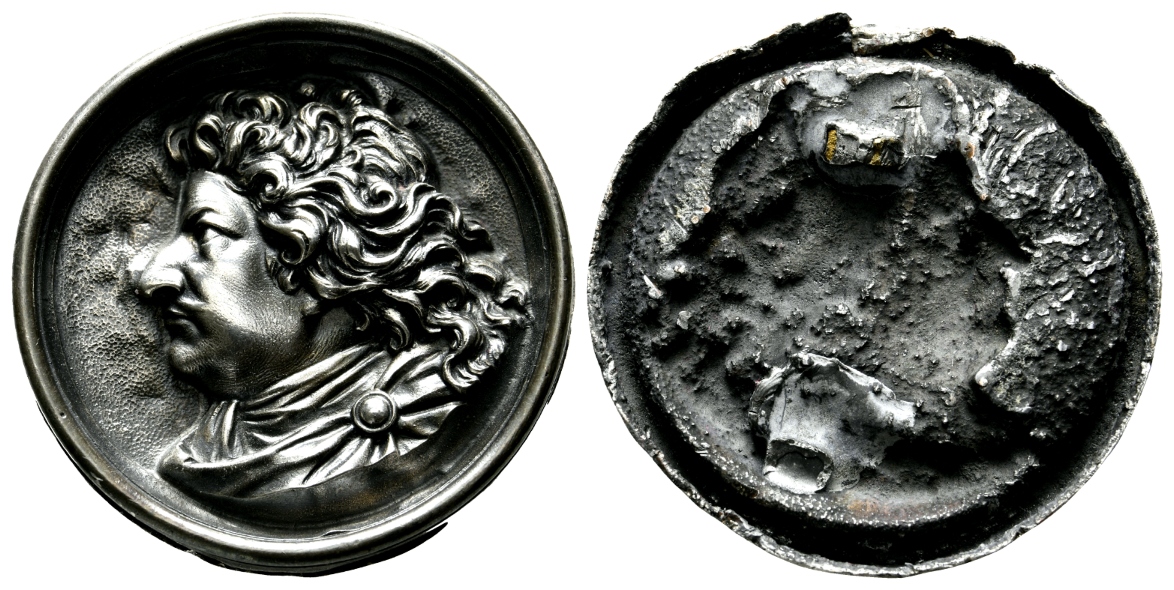  Medaille o.J.; Silberguss, Legierung ca. 500 AG, in Holzdose, 28,46 g, Ø 55,0 mm   