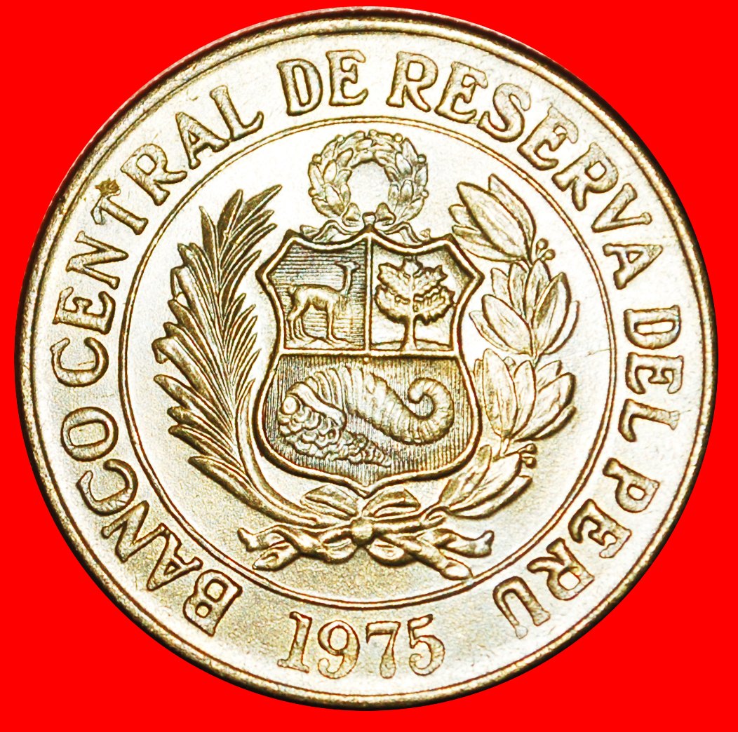  · VICUGNA (1966-1975): PERU ★ 1 SOL DE ORO 1975 MINT LUSTER! LOW START ★ NO RESERVE!   