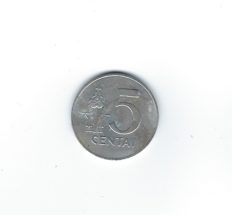  Litauen 5 Centai 1991   