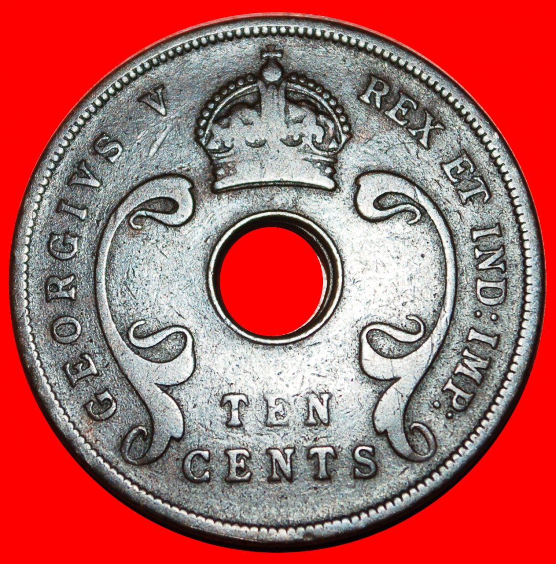  • GREAT BRITAIN (1921-1936): EAST AFRICA★ 10 CENTS 1924! George V (1911-1936) LOW START★ NO RESERVE!   