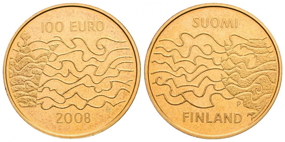 PEUS 4844R Finnland 7,78 g Feingold. Finnischer Krieg + Beginn der Autonomie 100 Euro GOLD 1/4 Unze 2008P Proof
