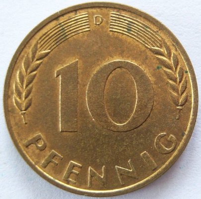  BRD 10 Pfennig 1950 D vz-unc   