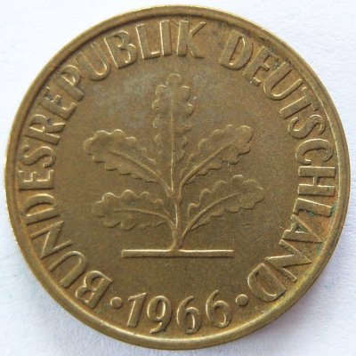  BRD 10 Pfennig 1966 G vz-unc   