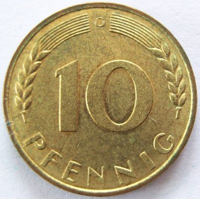  BRD 10 Pfennig 1969 G vz-unc   