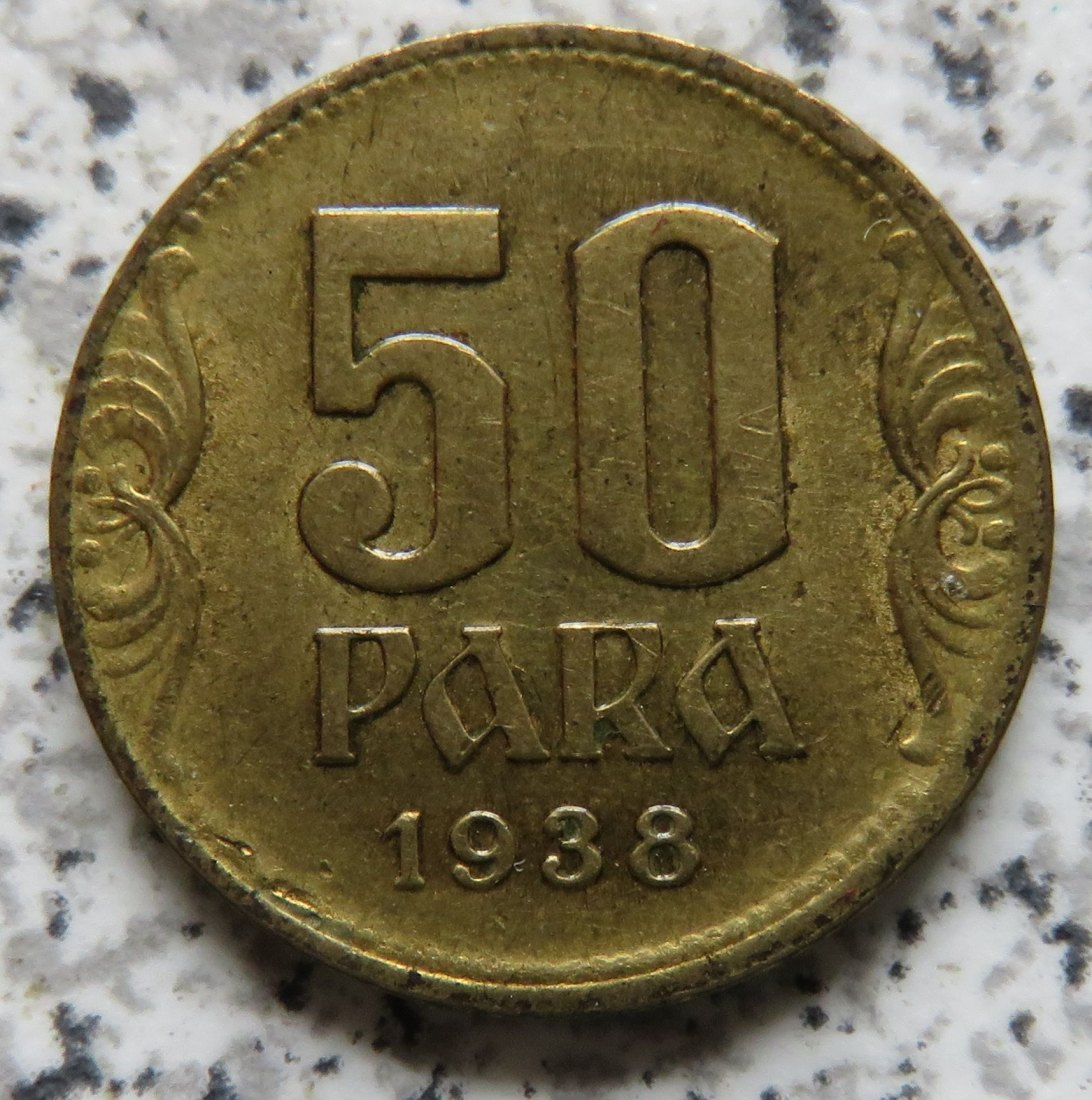  Jugoslawien 50 Para 1938   