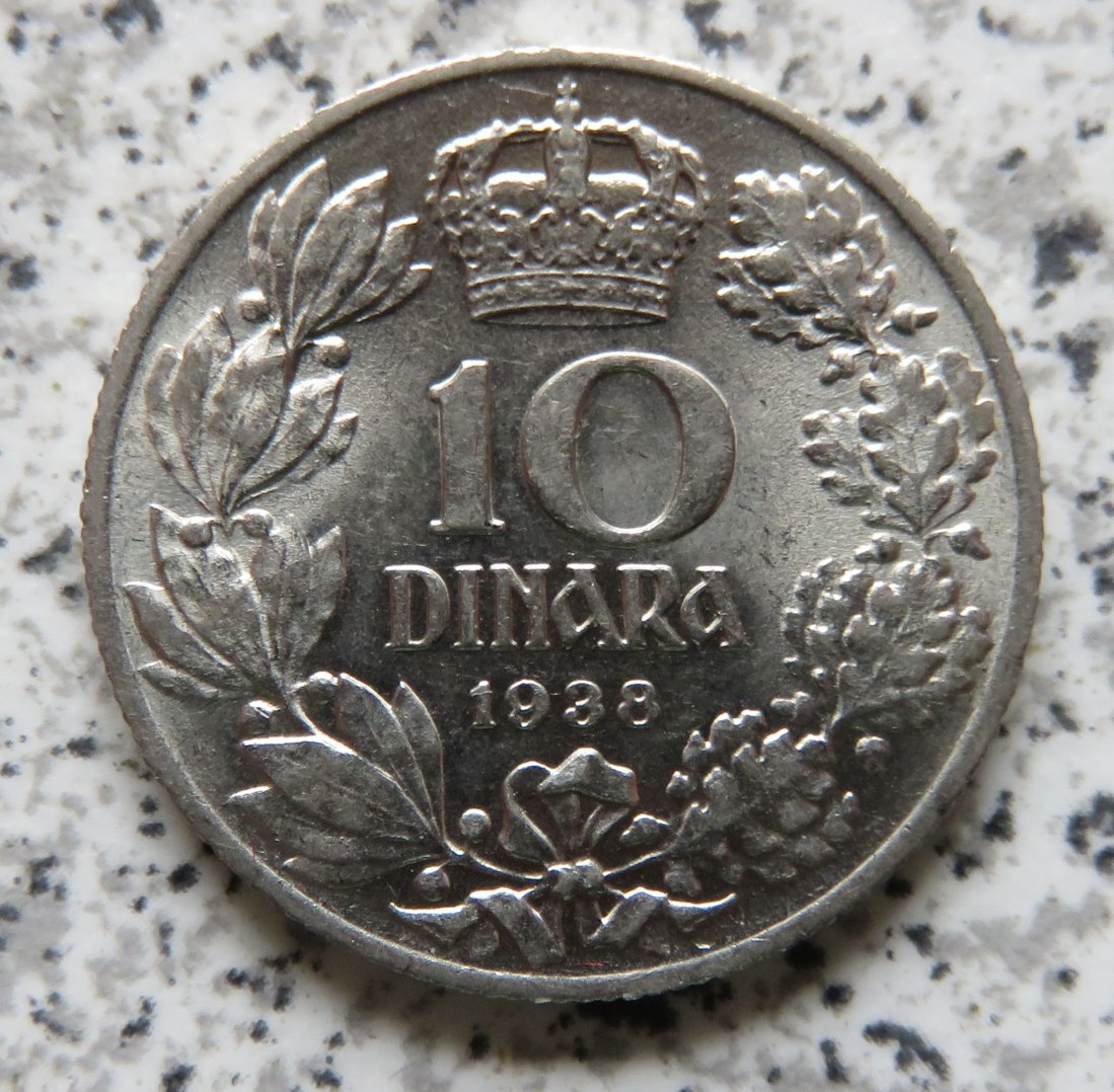  Jugoslawien 10 Dinara 1938   