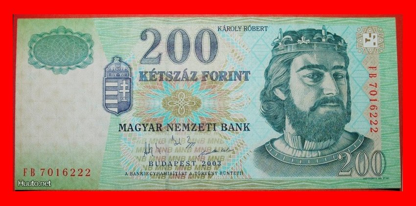  * Karl I. von Ungarn und Kroatien (1288-1342) ★ UNGARN ★ 200 FORINTS 2003! KNACKIG! OHNE VORBEHALT!   
