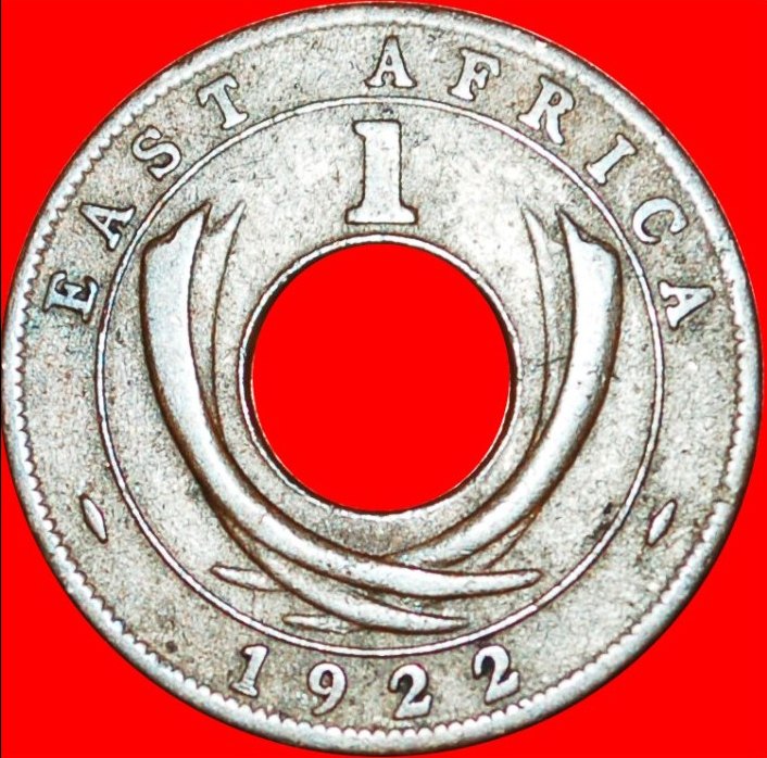  • GREAT BRITAIN HOLE: EAST AFRICA ★ 1 CENT 1922H! George V (1911-1936) LOW START★ NO RESERVE!   