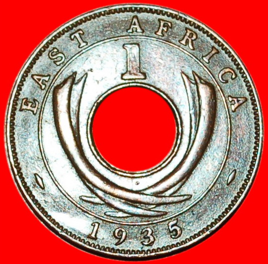  * GREAT BRITAIN HOLE: EAST AFRICA ★1 CENT 1935! George V (1911-1936) LOW START★ NO RESERVE!   