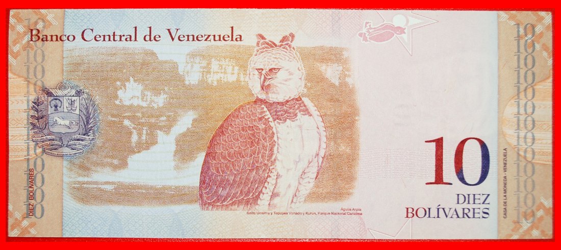  • ADLER: VENEZUELA ★ 10 BOLIVARES 2007 KNACKIG Guaicaipuro (c. 1530–1568)! OHNE VORBEHALT!   