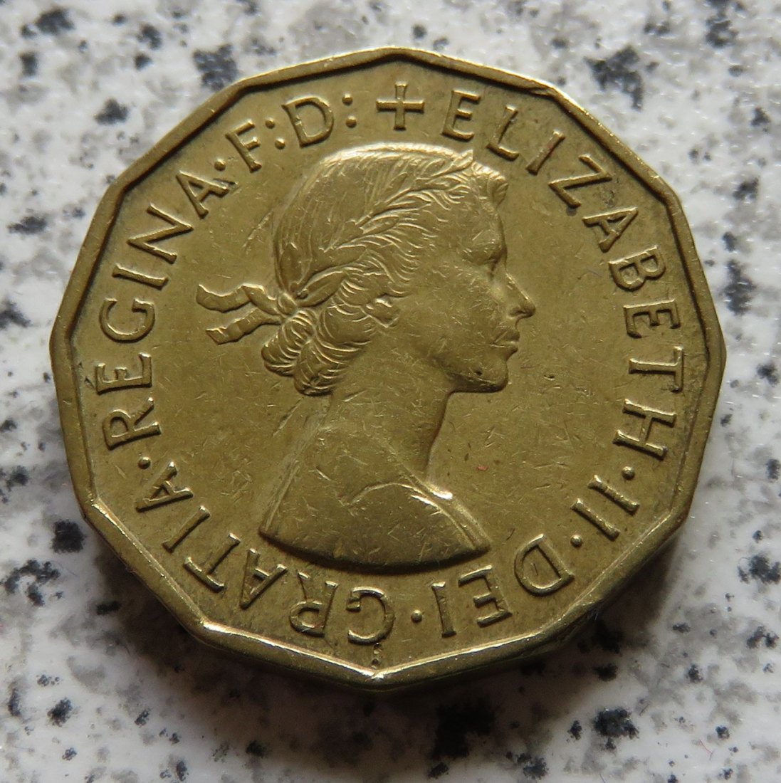  Großbritannien 3 Pence 1955   