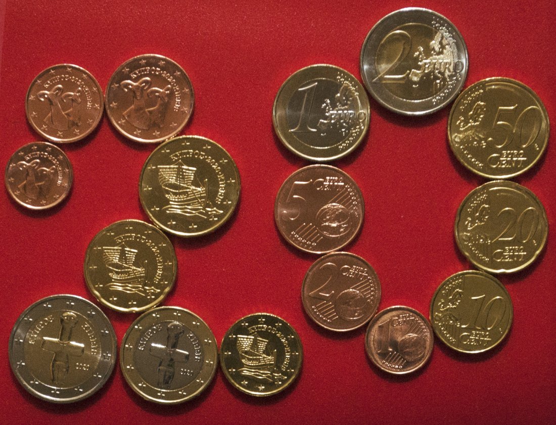  * GREECE: CYPRUS ★ EURO SET 8 COINS 2020 SHIPS AND ANIMALS  UNC! UNCOMMON! LOW START★ NO RESERVE!   