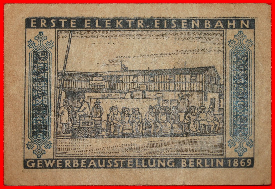  • EISENBAHN 1869: DEUTSCHLAND ★ BERLIN 2 MARK 1922! OHNE VORBEHALT!   