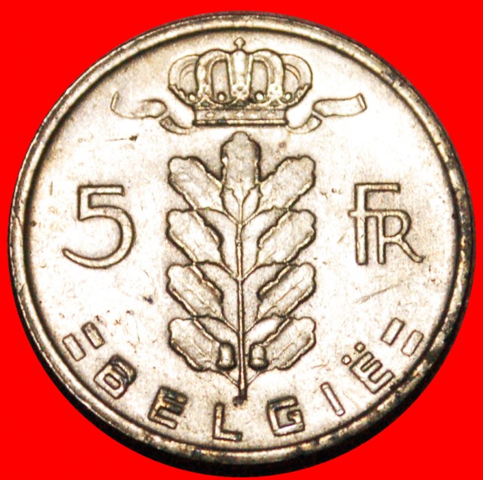 • DUTCH LEGEND: BELGIUM ★ 5 FRANCS 1969 NOT MEDAL ALIGNMENT! LOW START ★ NO RESERVE!   
