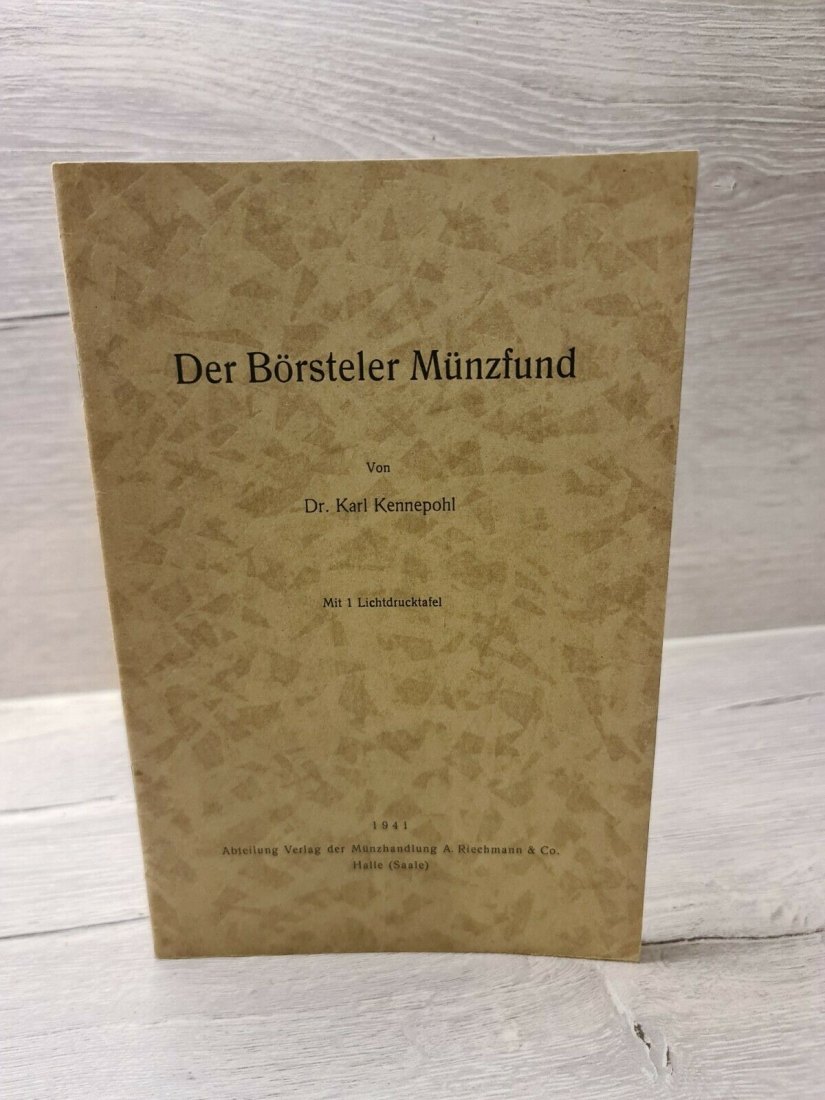  Kennepohl - Der Börsteler Münzfund (Sonderdruck 1941)   