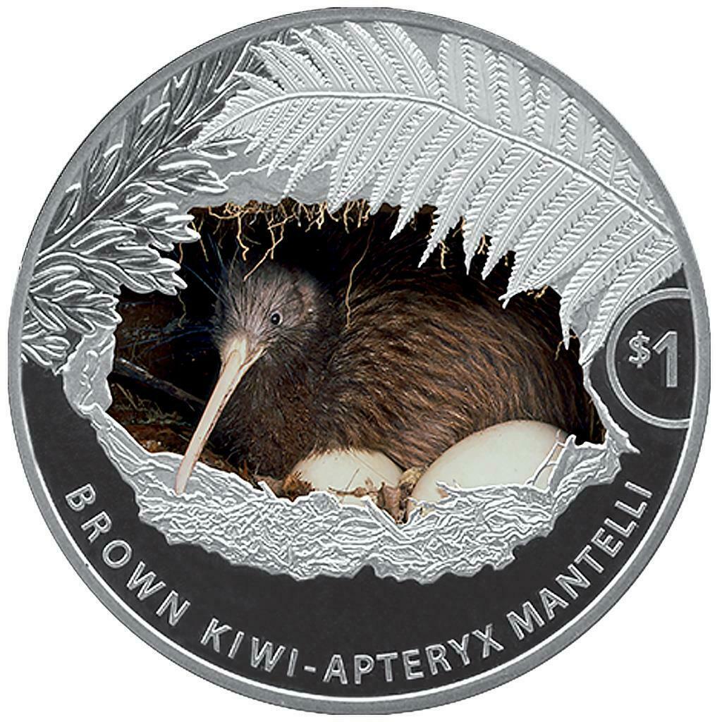  1 Dollar KIWI 1 Oz Silver Coin 1$ New Zealand 2021 PP / Auflage 2500 Stück   
