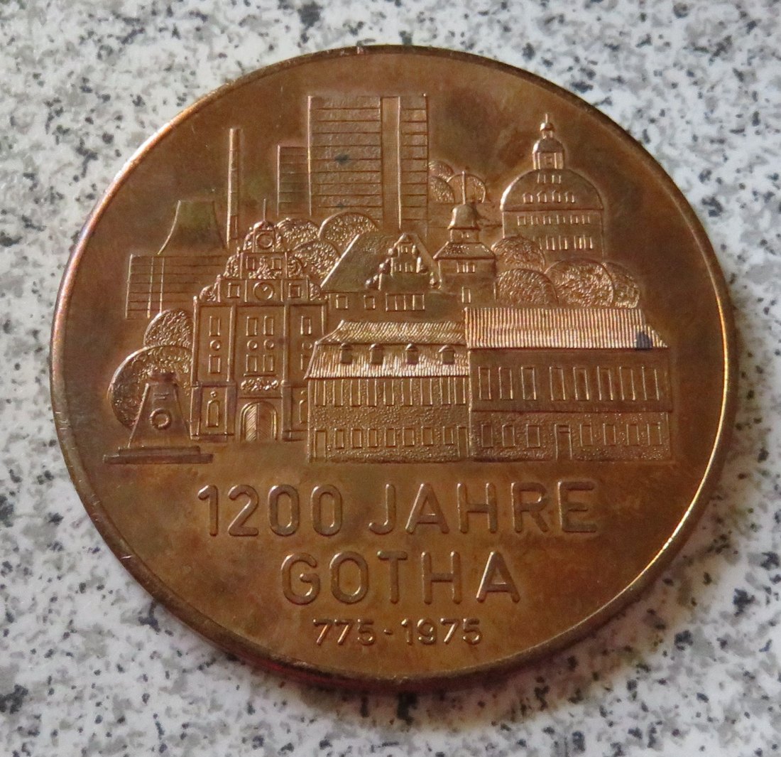 Paul Schack: 1200 Jahre Gotha 1975 / bischöfliches Siegel   