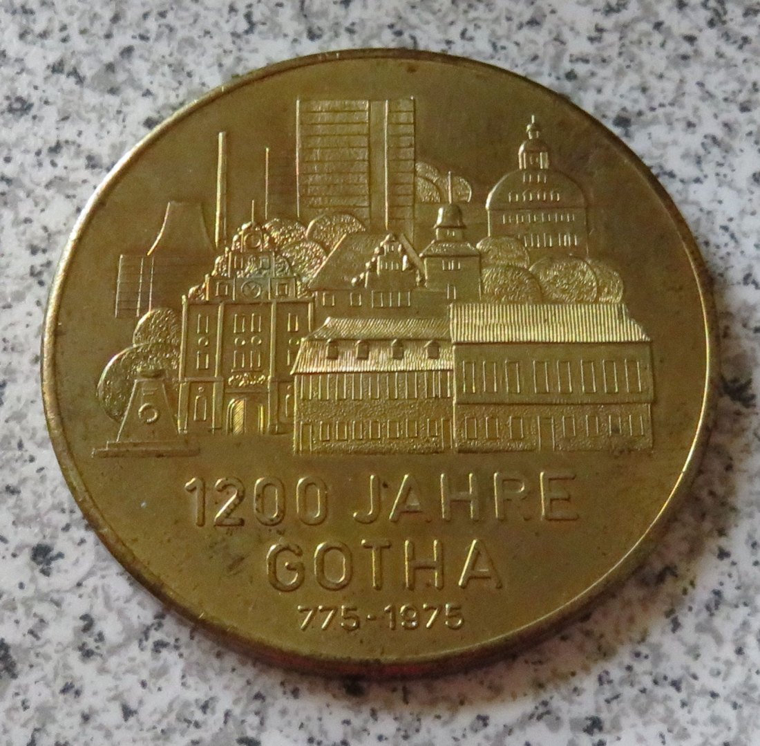  Paul Schack: 1200 Jahre Gotha 1975 / bischöfliches Siegel, TombakVersion   