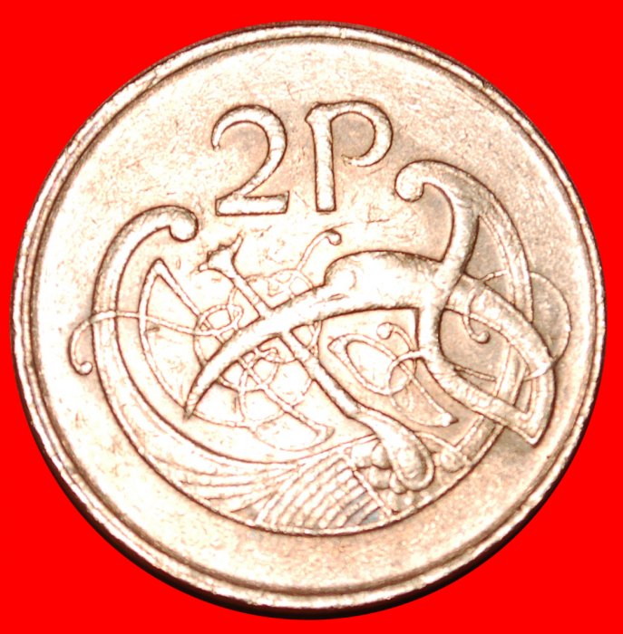  • BOOK OF KELLS (1971-2000): IRELAND ★ 2 PENCE 1988 NOT MAGNETIC! LOW START★ NO RESERVE!   
