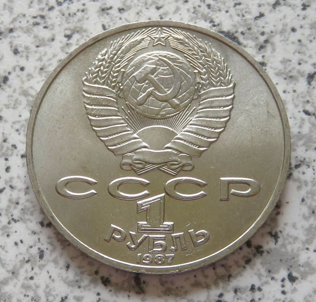  Sowjetunion 1 Rubel 1987, Konstantin Eduardowitsch Ziolkowski   