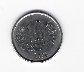  Brasilien 10 Centavos St 1994 Schön Nr.142 KM.633   