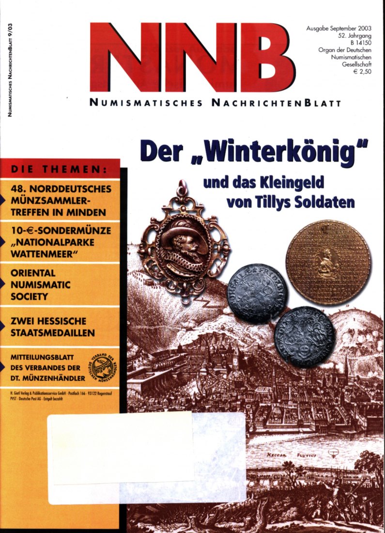  (NNB) Numismatisches Nachrichtenblatt 09/2003 Das Kleingeld von Tillys Soldaten vor Heidelberg   